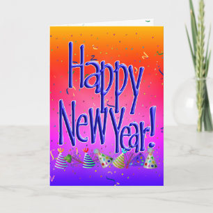 Invitación ¡FELIZ AÑO NUEVO! Imagen de texto