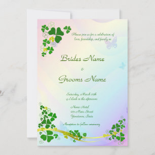 Invitación Feliz boda Shamrock