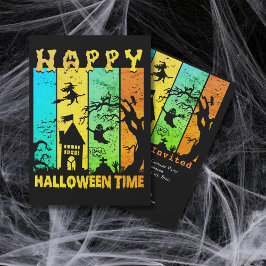 Invitación Feliz Cementerio fantasma de Halloween