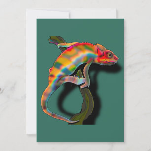 Invitación Feliz Chameleon