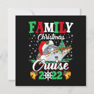Invitación Feliz Crucero de Navidad Familiar Navideño 2022 Di