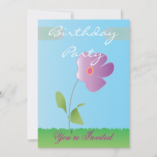 Invitación Feliz Cumpleaños (Anverso)