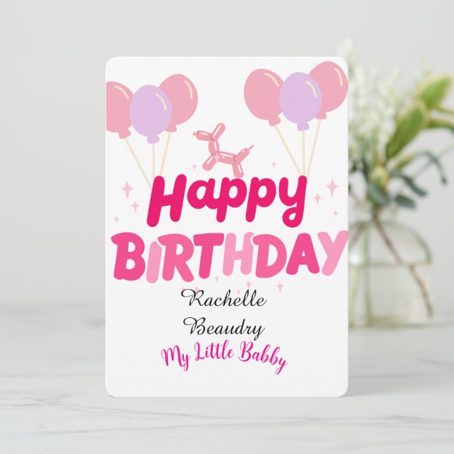 INVITACIÓN FELIZ CUMPLEAÑOS (Anverso de pie)