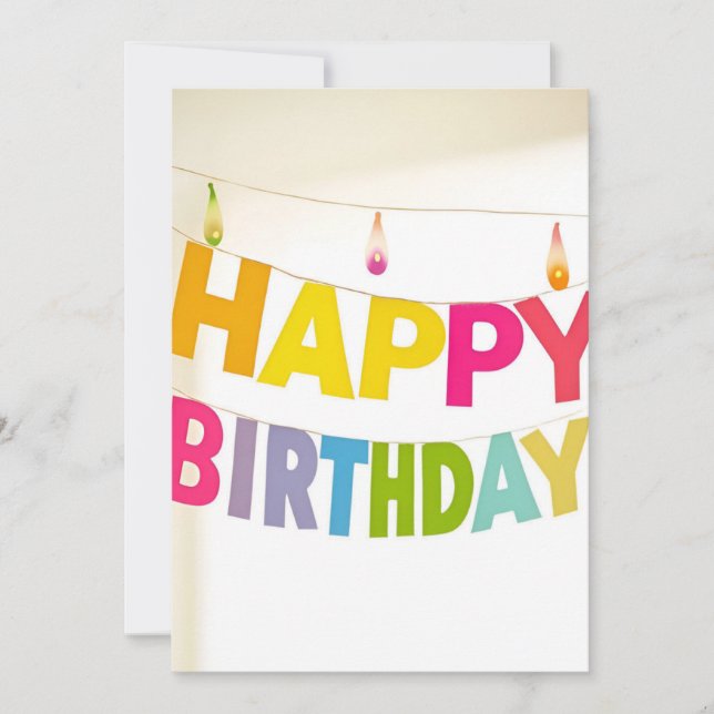 Invitación Feliz cumpleaños (Anverso)