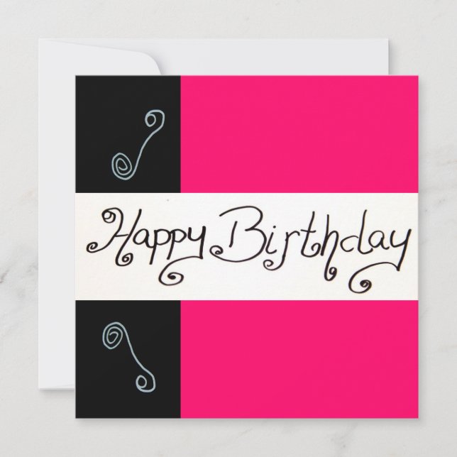 Invitación Feliz cumpleaños (Anverso)