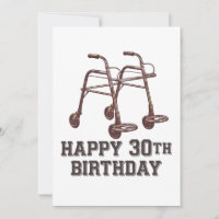 Feliz cumpleaños 30 divertidos bastones