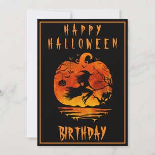 INVITACIÓN FELIZ CUMPLEAÑOS 40 HALLOWEEN FIESTA DE CELEBRACIÓ