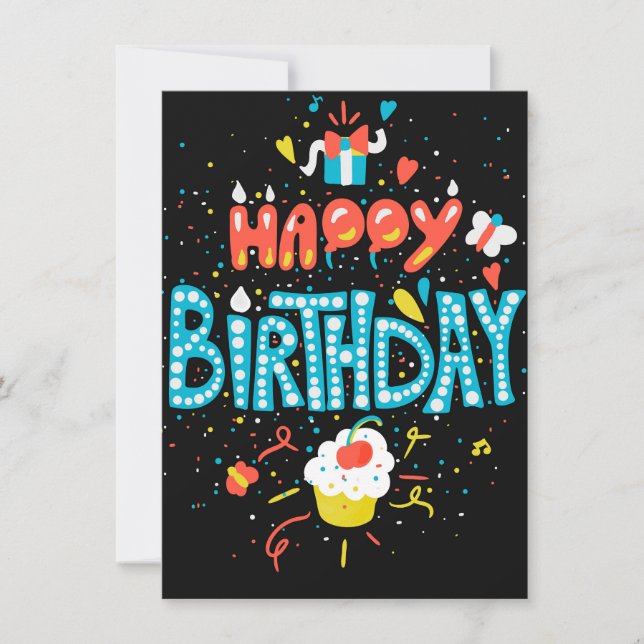 Invitación Feliz cumpleaños a los negros (Anverso)