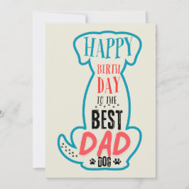 Invitación Feliz Cumpleaños Al Mejor Papá Perro