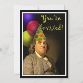 Invitación Feliz cumpleaños Benjamin Franklin