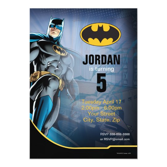 Invitación Feliz cumpleaños de Batman el | | Zazzle.es