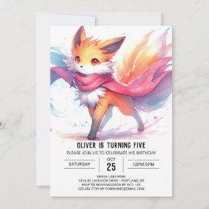 Invitación Feliz cumpleaños de Fox Digital
