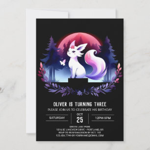 Invitación Feliz cumpleaños de gato encantado