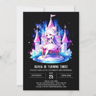 Invitación Feliz cumpleaños de la princesa simple