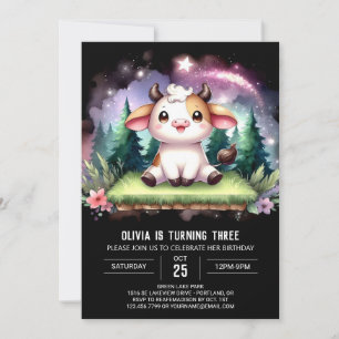 Invitación Feliz cumpleaños de vacas en línea