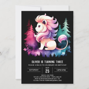Invitación Feliz cumpleaños del león