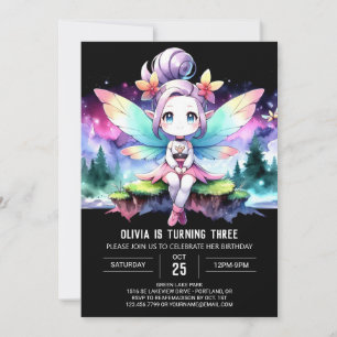 Invitación Feliz cumpleaños del Personalizado Fairy