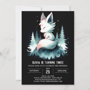 Invitación Feliz cumpleaños del Personalizado Wolf