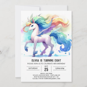 Invitación Feliz cumpleaños digital de caballos