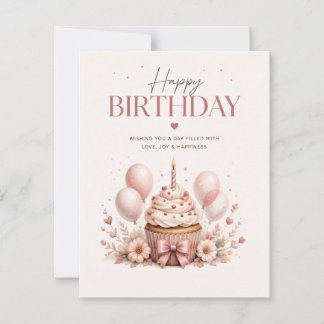 Invitación Feliz Cumpleaños Elegante