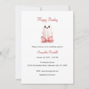 Invitación Feliz cumpleaños, Halloween