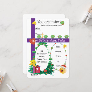 Invitación Feliz Cumpleaños, Jesús