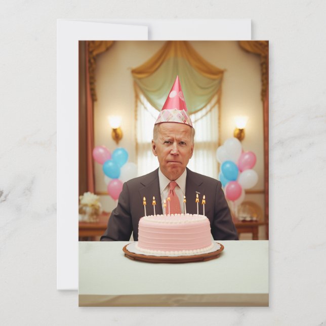 Invitación Feliz cumpleaños Joe (Anverso)