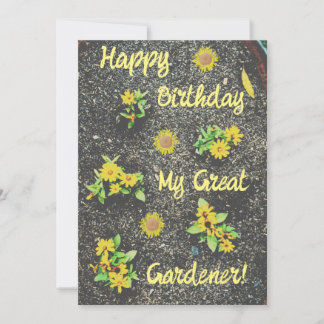 Invitación ¡Feliz cumpleaños, mi gran jardinero!