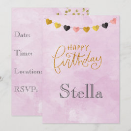 Invitación Feliz cumpleaños para ella