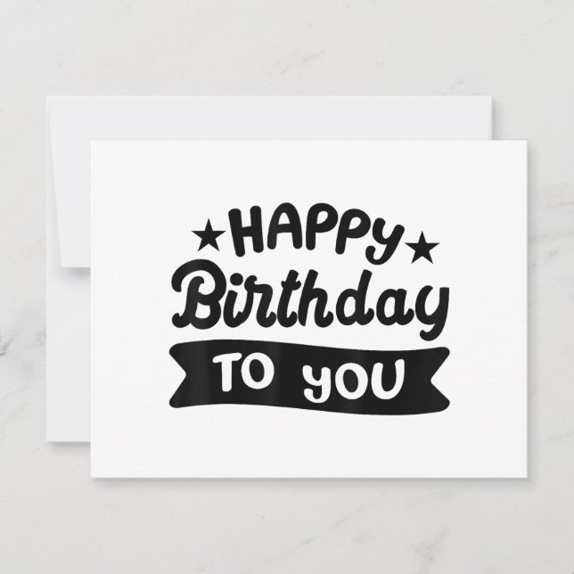 Invitación Feliz cumpleaños para ti (Anverso)