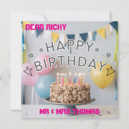 Invitación ¡Feliz cumpleaños para ti! 🎉 🎂