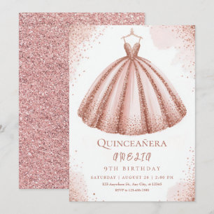 Invitación Feliz cumpleaños pequeño castillo de princesa