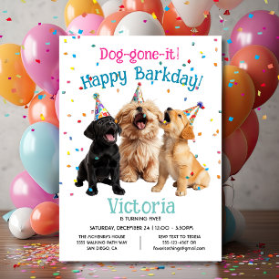 Invitación Feliz cumpleaños, perro