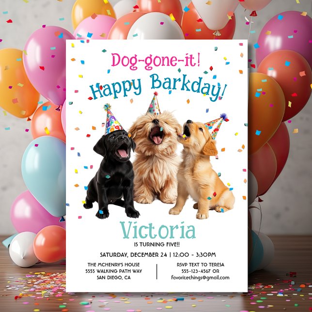 Invitación Feliz cumpleaños, perro (Subido por el creador)