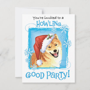 Invitación Feliz cumpleaños Shiba Inu