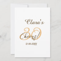 Feliz cumpleaños treinta cumpleaños carbón marrón