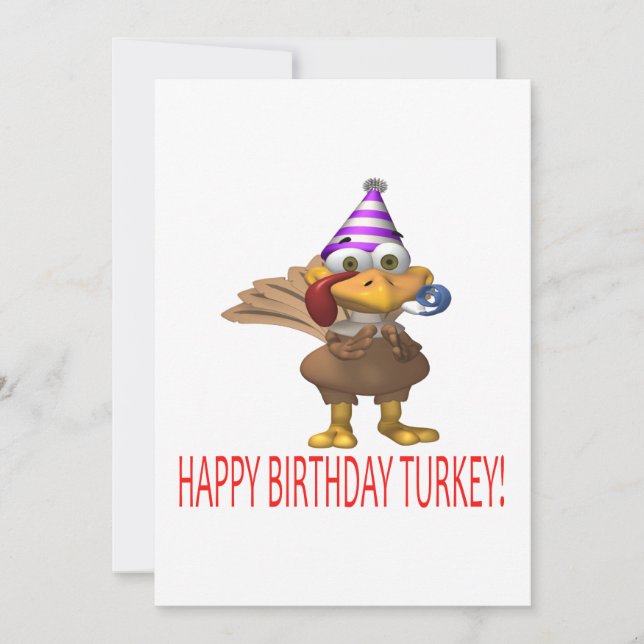 Invitación Feliz cumpleaños, Turquía (Anverso)