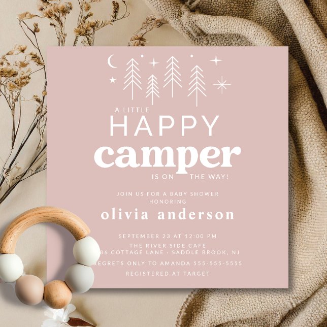 Invitación feliz de Camper Baby Shower (Subido por el creador)