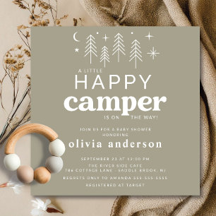 Invitación feliz de Camper Baby Shower
