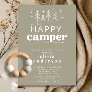 Invitación feliz de Camper Baby Shower