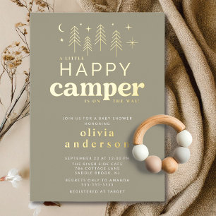 Invitación feliz de Camper Baby Shower