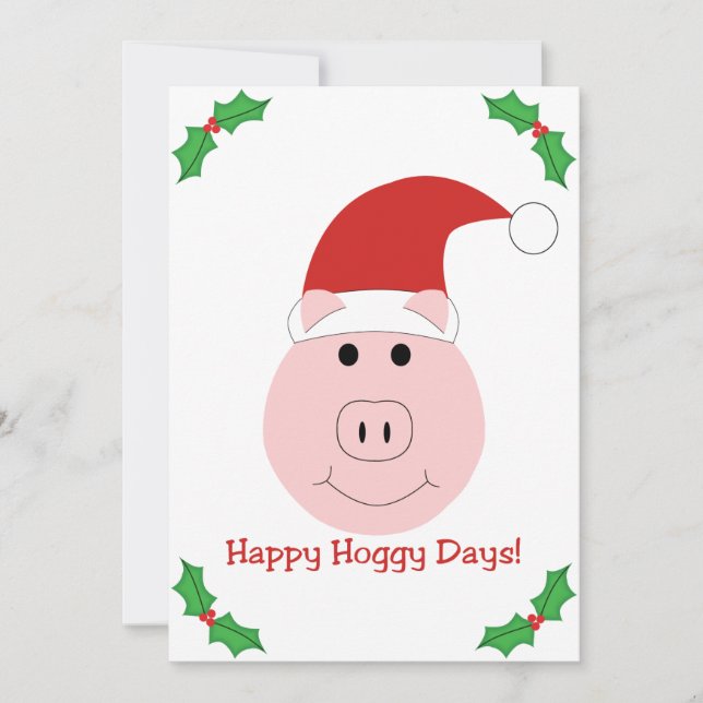 Invitación feliz de la fiesta de Navidad de los (Anverso)