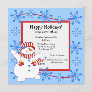 Invitación feliz de la fiesta de Navidad del día