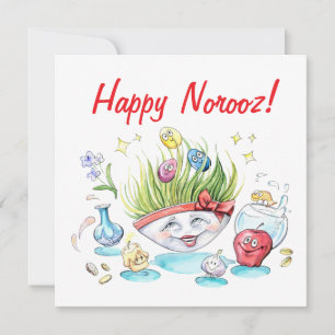 Invitación Feliz debate divertido en Norooz Haft Sin