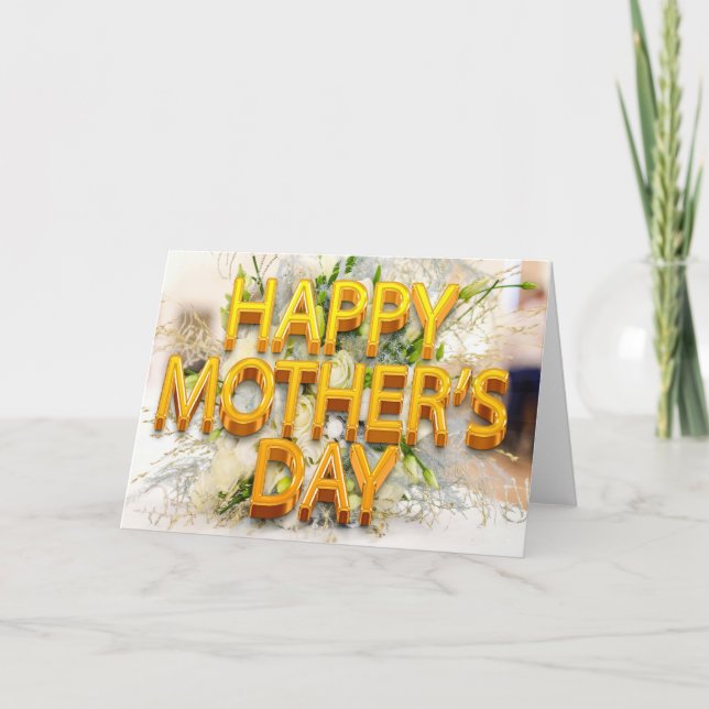 Invitación feliz del día de la madre (Anverso)