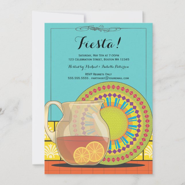 Invitación feliz del fiesta de la fiesta (Anverso)