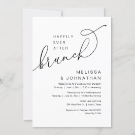 Invitación Feliz Desde Brunch, Fiesta Boda Elopement