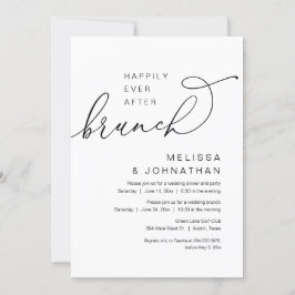 Invitación Feliz Desde Brunch, Fiesta Boda Elopement