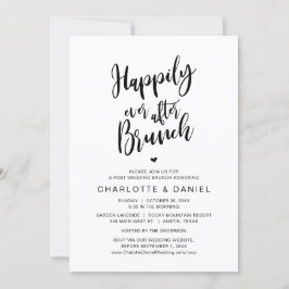 Invitación Feliz Desde Brunch, Post Boda, Elopement