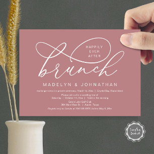 Invitación Feliz desde el almuerzo, Boda Elopement